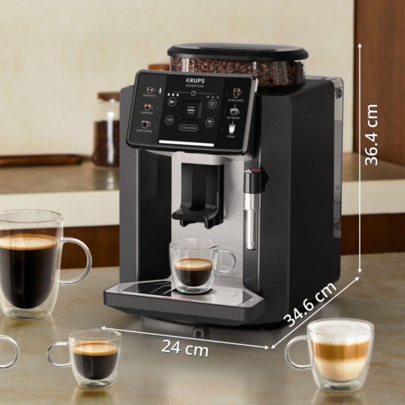 Krups Sensation C10 Moinho Vapor Barista Inside Preto - Máquina de café automática - Classe B Refurbished - Item4