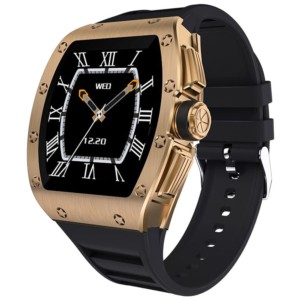 Kumi GT1 Mostrador Dourado - Smartwatch