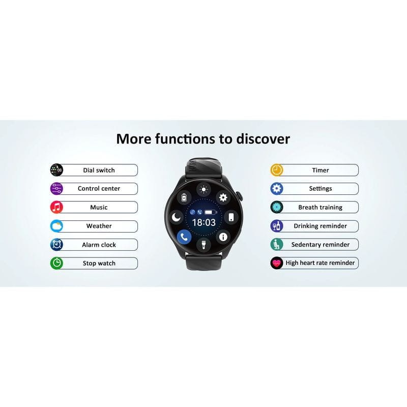 Kumi GW3 Pro Noir - Montre intelligente - Ítem8