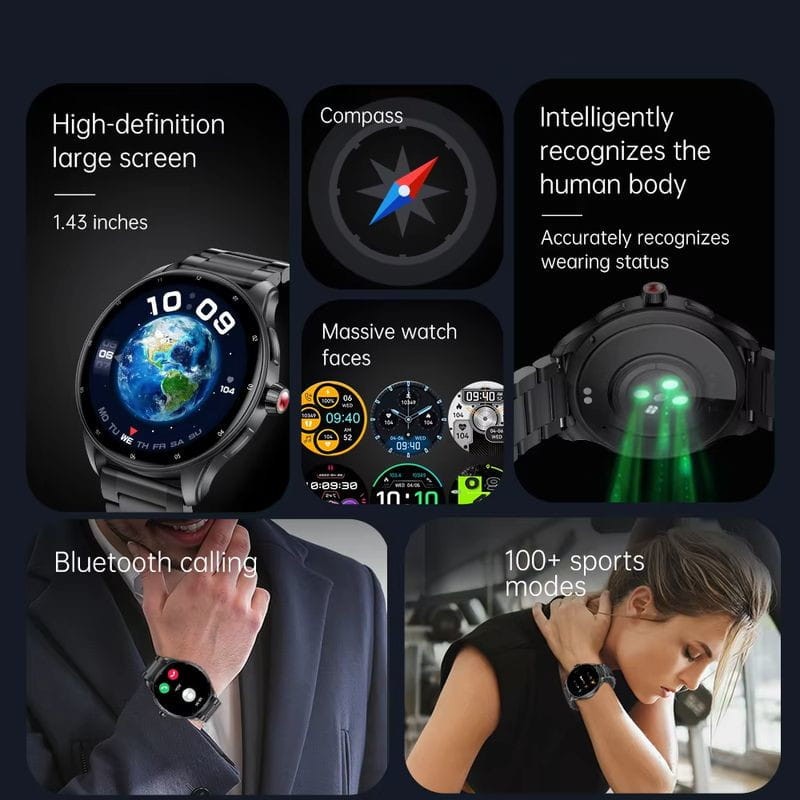 Kumi GW5 Pro Noir - Montre intelligente - Ítem2