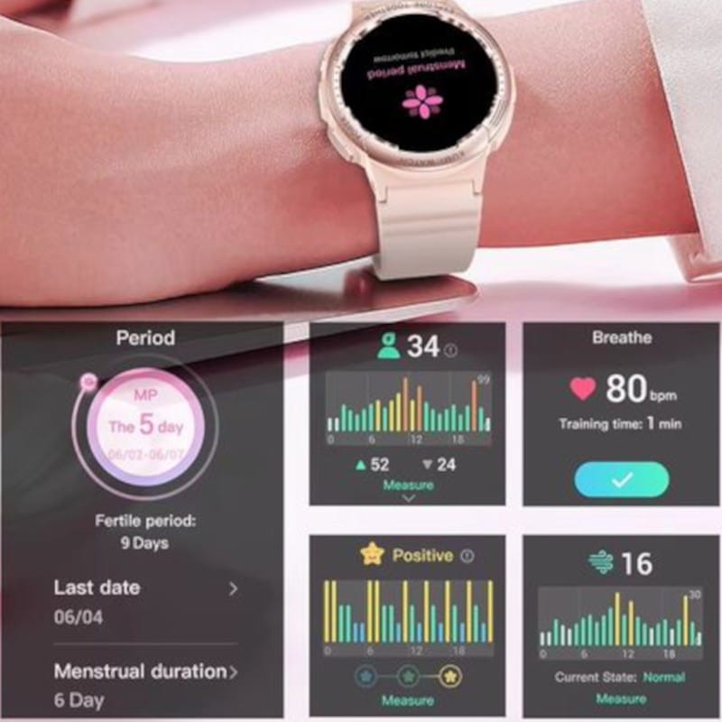Kumi K6 Rose - Montre Connectée - Ítem6