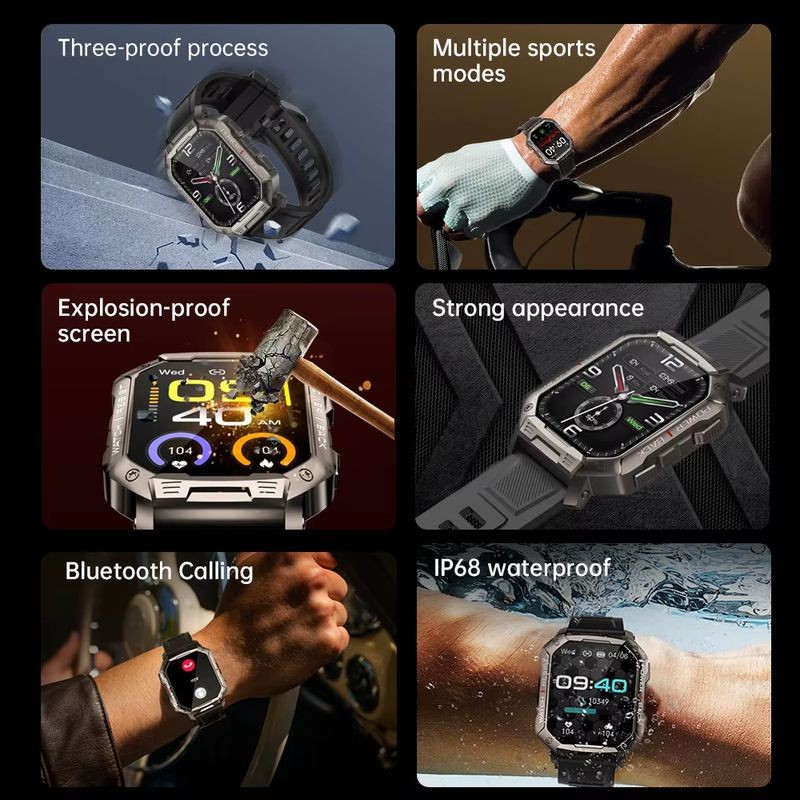 Kumi U3 Pro Gris - Montre intelligente - Ítem2