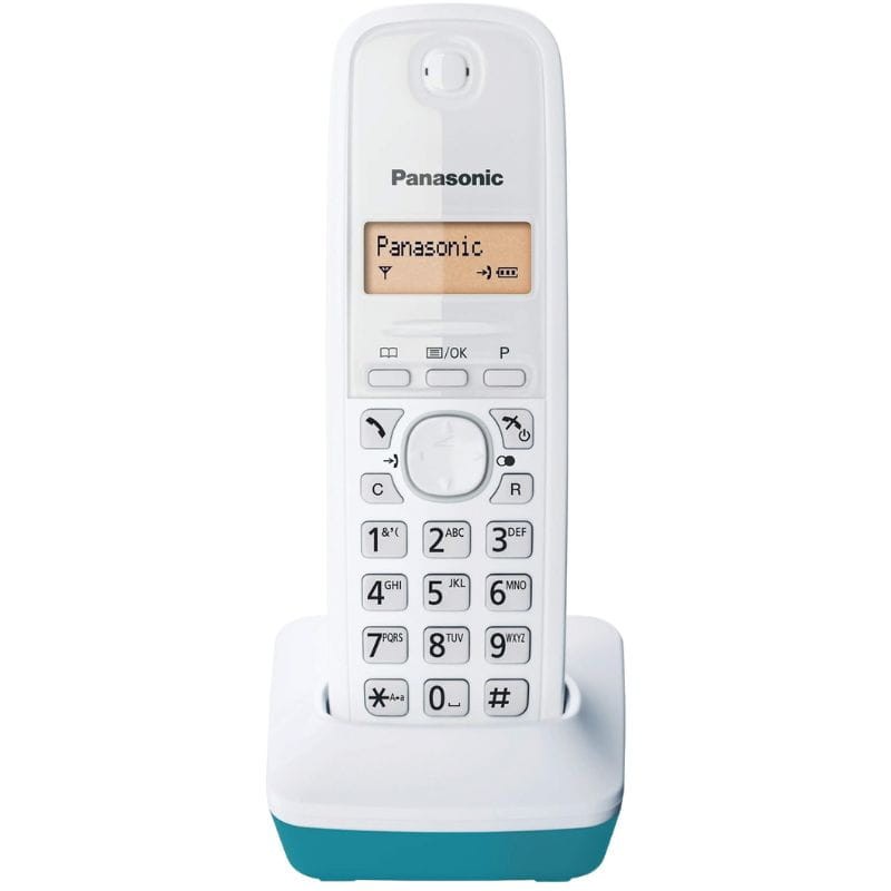 Panasonic KX-TG1611 Turquesa, Blanco - Teléfono inálambrico DECT - Ítem