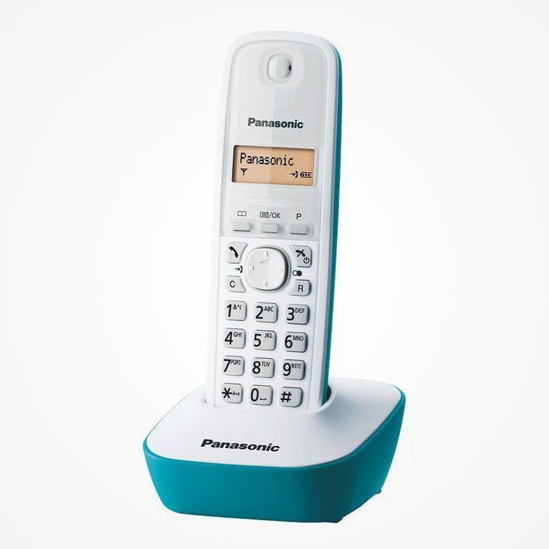 Panasonic KX-TG1611 Turquesa, Blanco - Teléfono inálambrico DECT - Ítem1