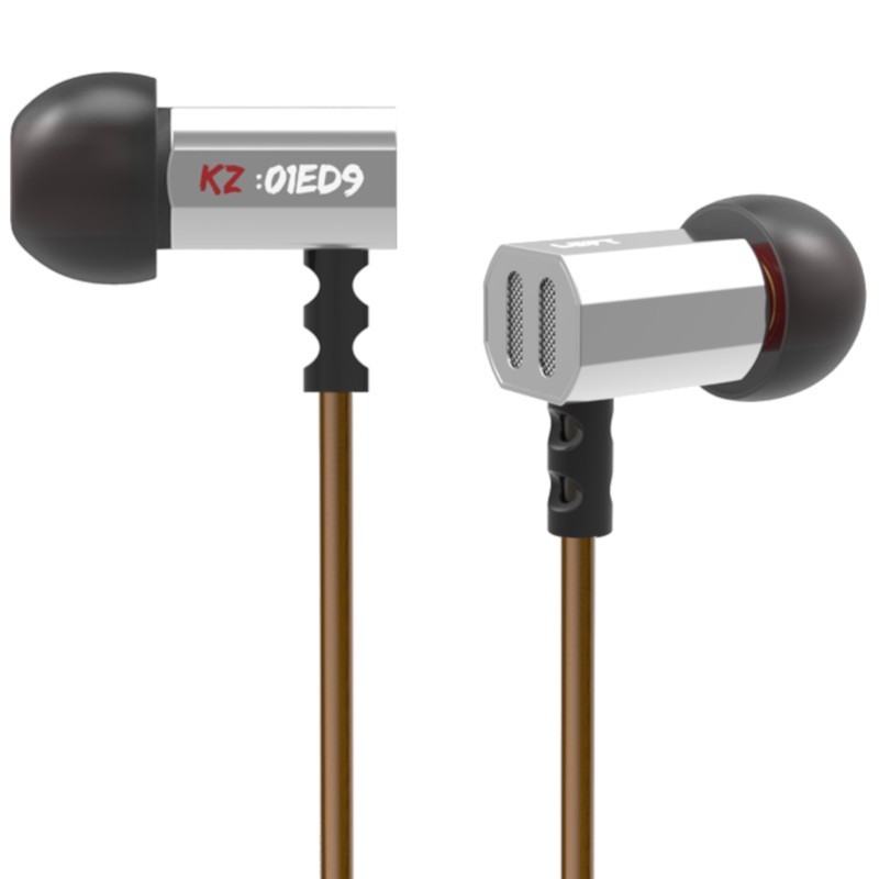Auriculares KZ ED9 Hi-Fi Prata com Microfone
