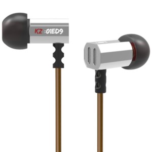 Auriculares KZ ED9 Hi-Fi Prata com Microfone