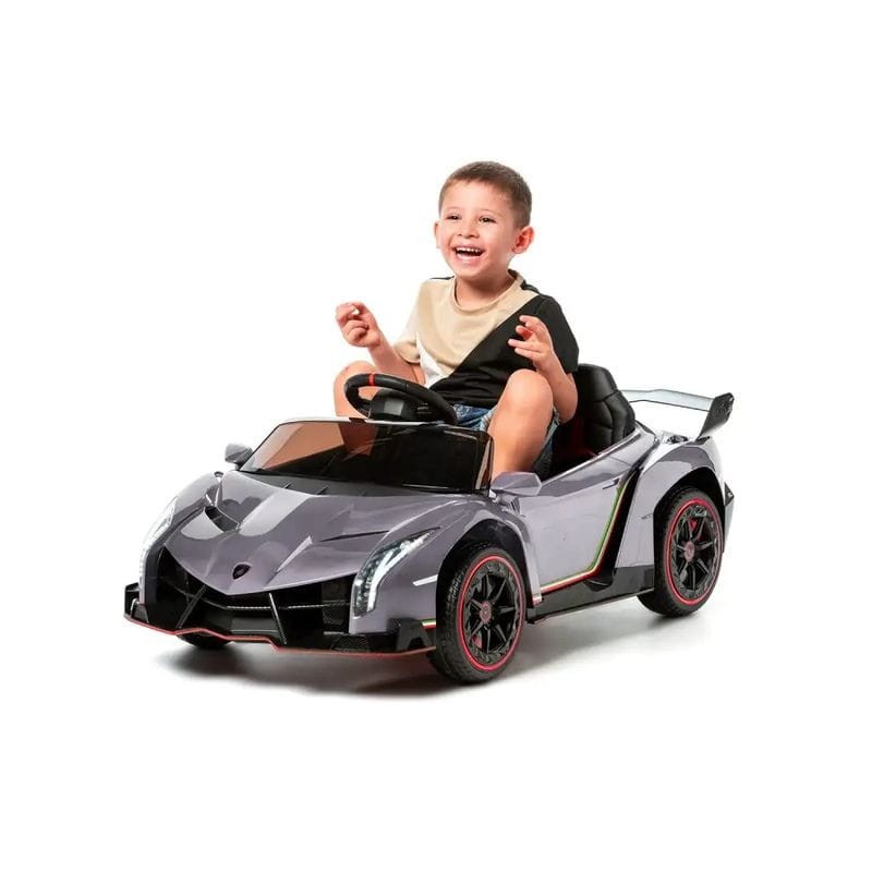 Lamborghini Veneno 12v Peinture Métallisée Grise - Voiture électrique pour enfants - Ítem1