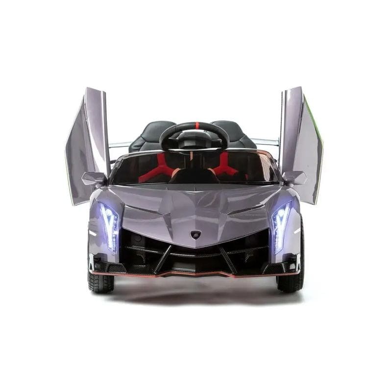 Lamborghini Veneno 12v Peinture Métallisée Grise - Voiture électrique pour enfants - Ítem4