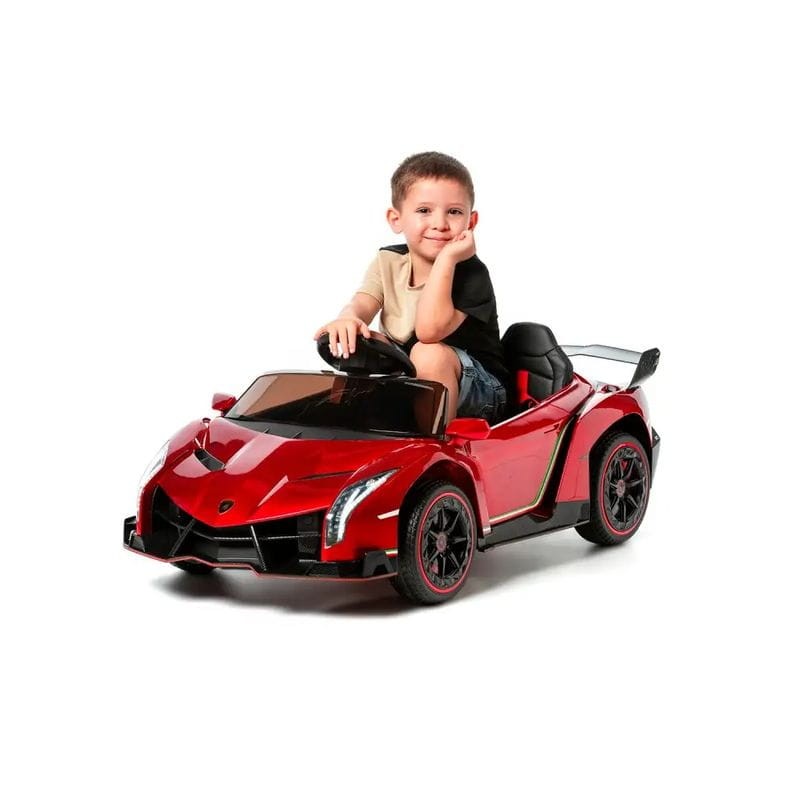 Lamborghini Veneno 12v Pintura Metalizada Rojo - Coche eléctrico para niños - Ítem1