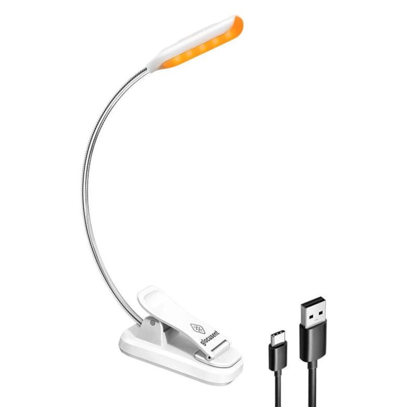 Lámpara Inalámbrica Glocusent Clip USB Tipo C Blanco - Ítem