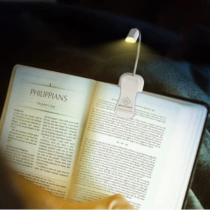 Lámpara Inalámbrica Glocusent Clip USB Tipo C Blanco - Ítem2