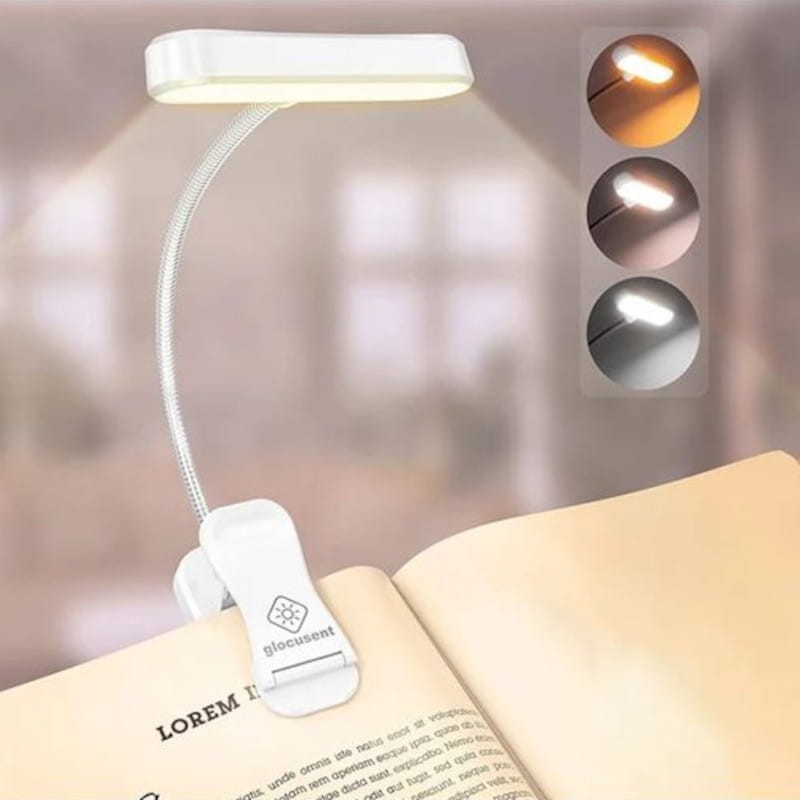 Lámpara Inalámbrica Glocusent GLCSNTA1806 Clip USB Tipo C 650mAh Blanco - Ítem3