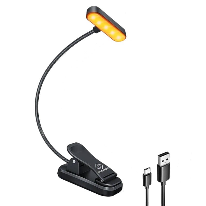 Lampe sans fil Glocusent GLCSNTA1806 Clip USB Type C 650mAh Noir - Ítem
