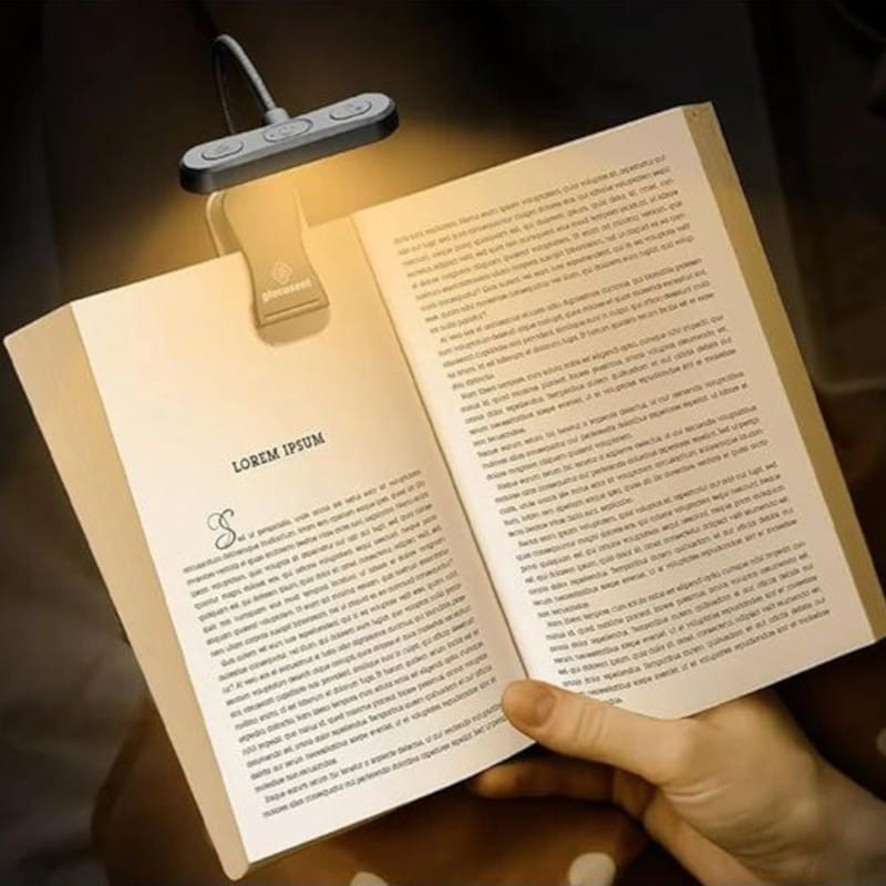 Lampe sans fil Glocusent GLCSNTA1806 Clip USB Type C 650mAh Noir - Ítem2
