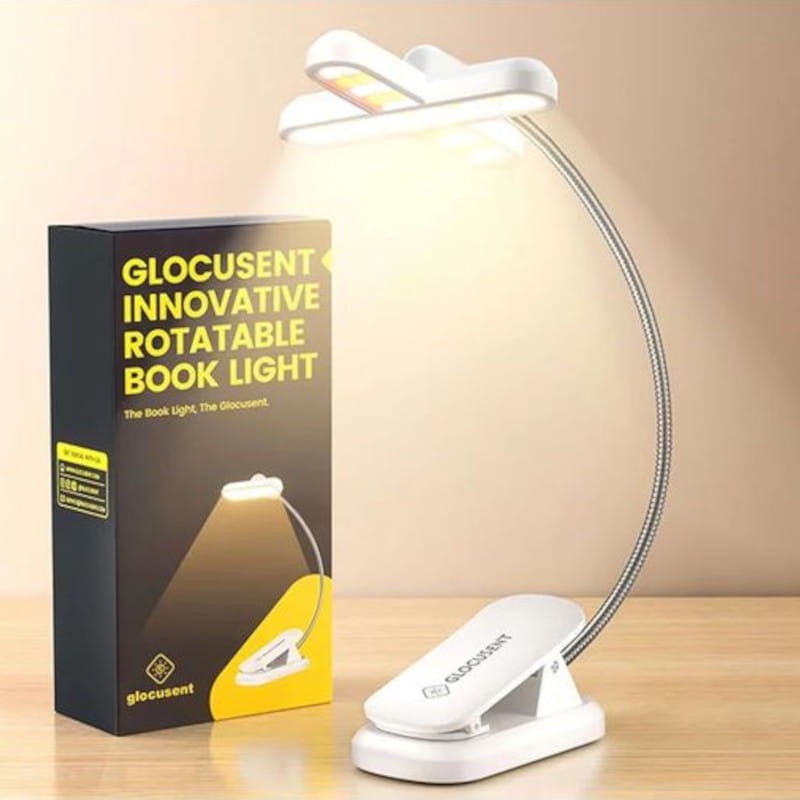 Lámpara Inalámbrica Glocusent GLCSNTA2401 Clip Adaptable USB Tipo-C 1000mAh Blanco - Ítem1