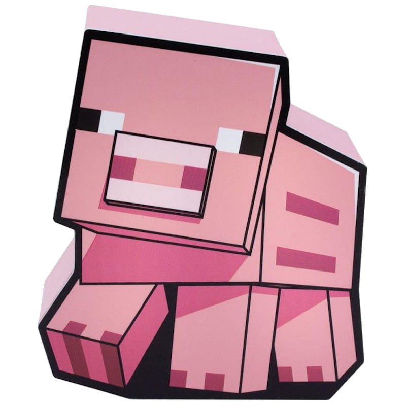 Lâmpada Paladone Pig 2D Minecraft - Item