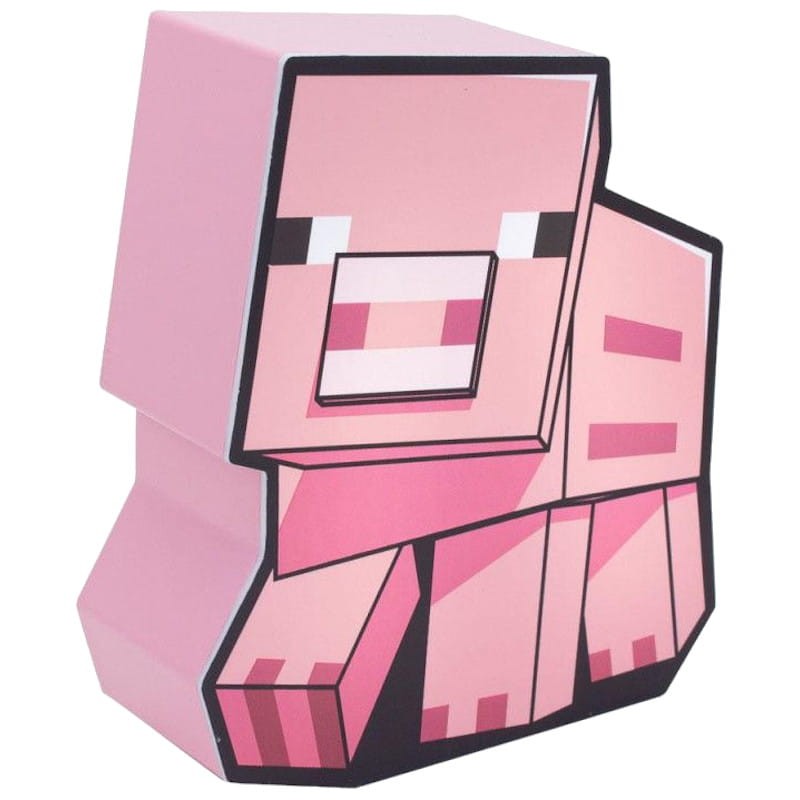 Lámpara Paladone Cerdo 2D Minecraft - Ítem1