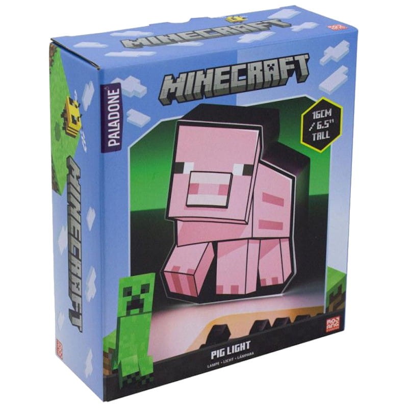 Lâmpada Paladone Pig 2D Minecraft - Item5