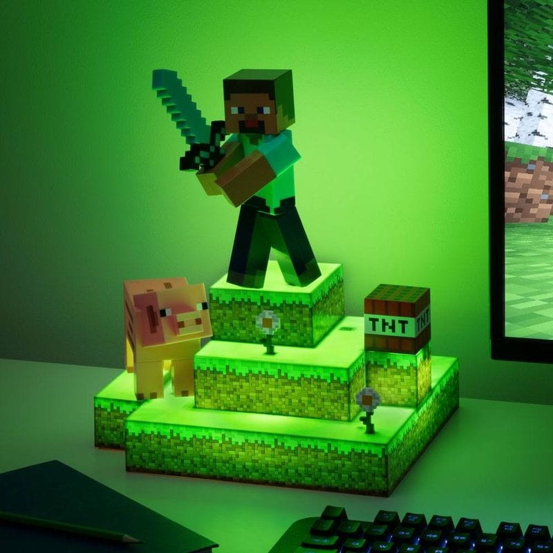 Lámpara Paladone Steve Diorama Minecraft - Ítem3