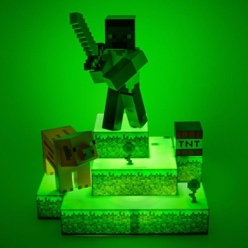 Lámpara Paladone Steve Diorama Minecraft - Ítem1