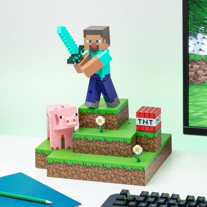 Lámpara Paladone Steve Diorama Minecraft - Ítem2