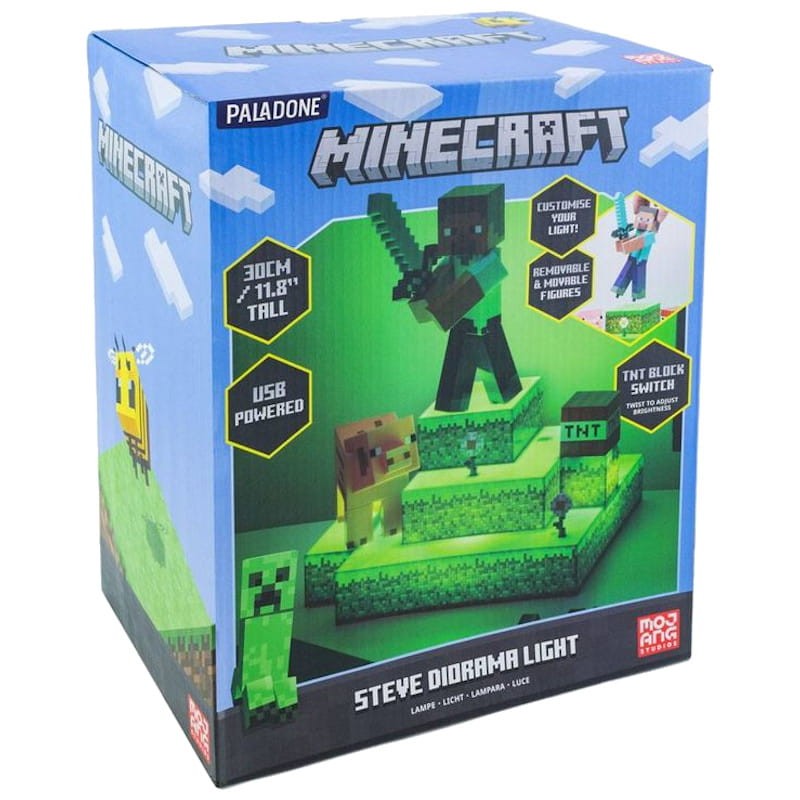 Lámpara Paladone Steve Diorama Minecraft - Ítem7