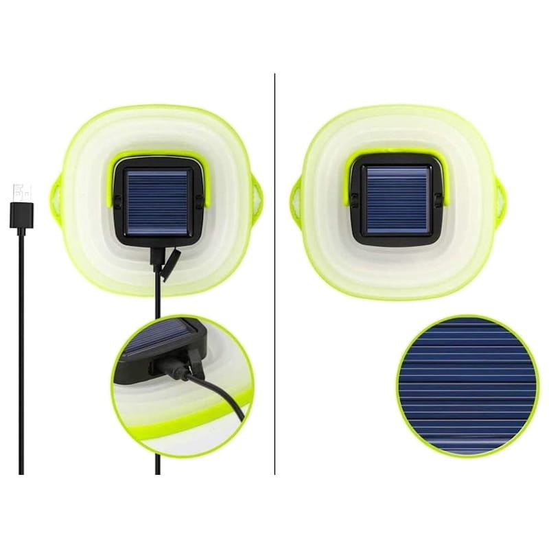 Candeeiro Solar Dobrável e Tigela Recipiente 2 em 1 - Item1