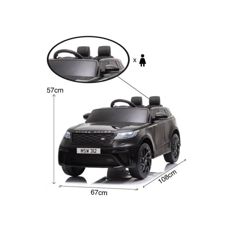 Land Rover Range Rover Velar 12V Preto - Carro elétrico para crianças - Item10