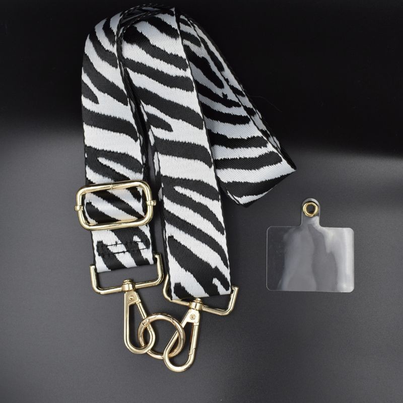 Lanyard pour Téléphone Portable Blanc et Noir - Universel avec Carte pour Toutes les Coques - Ítem2