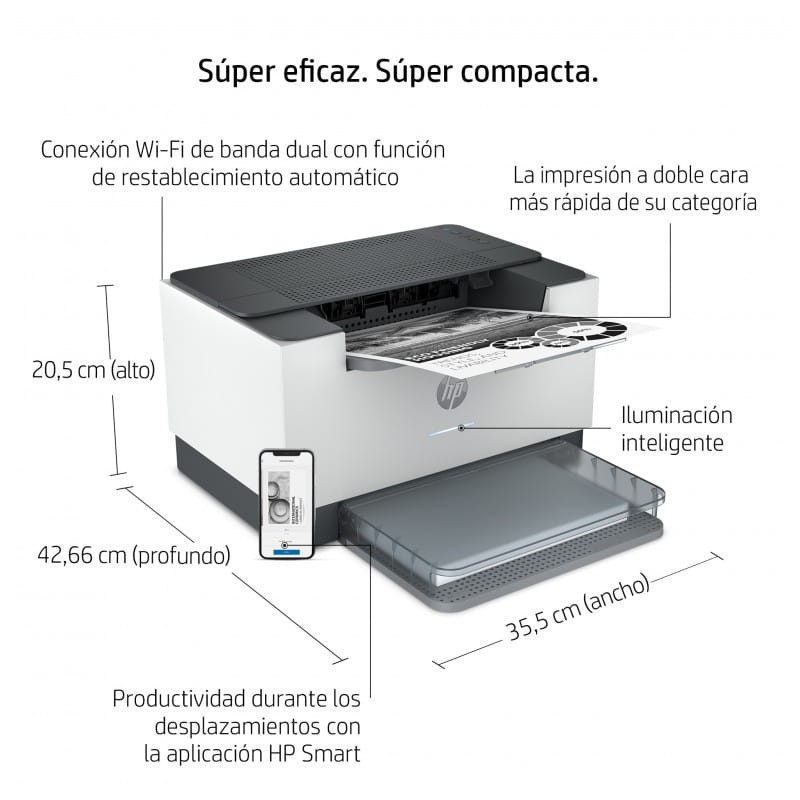 HP LaserJet Impresora M209dw Láser Blanco y negro WiFi Blanco – Impresora Láser - Ítem4