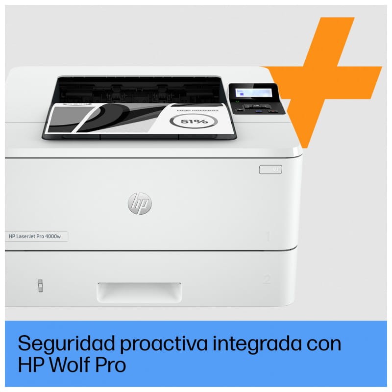 HP LaserJet Pro 4002dwe Láser Blanco y Negro WiFi Blanco – Impresora Láser - Ítem5