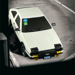 Luces de LD1801 AE86 1/18 2.4G (Gyro Version) Drift Blanco - Coche RC
