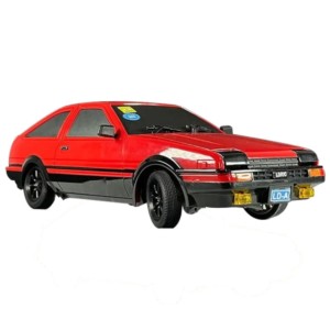 LD1801 AE86 1/18 2.4G (versão Gyro) Drift Vermelho - Carro RC