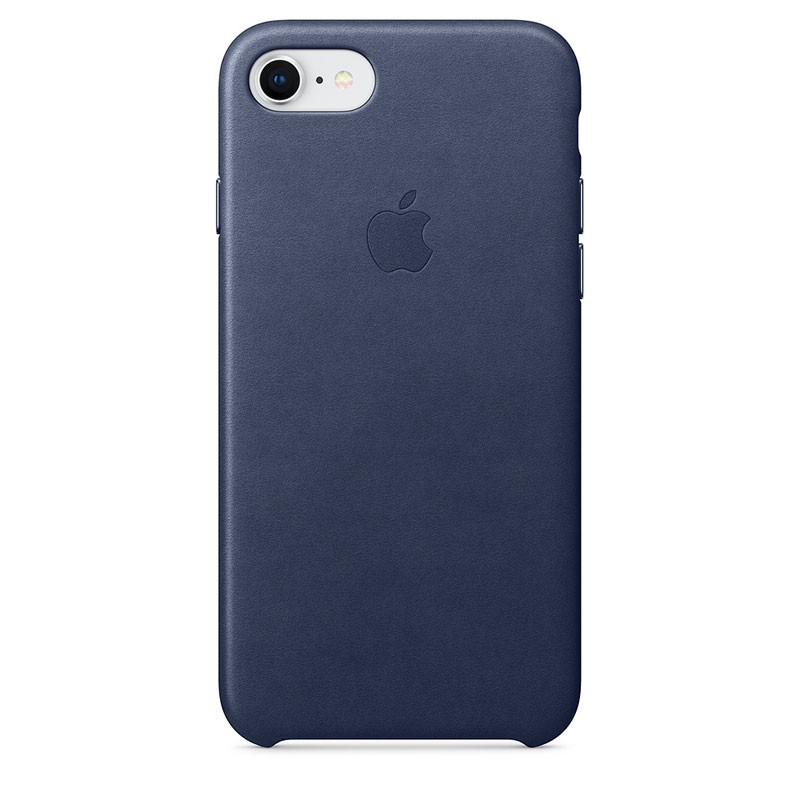 Capa de pele para iPhone 8 e iPhone 7 em cor Azul Noite