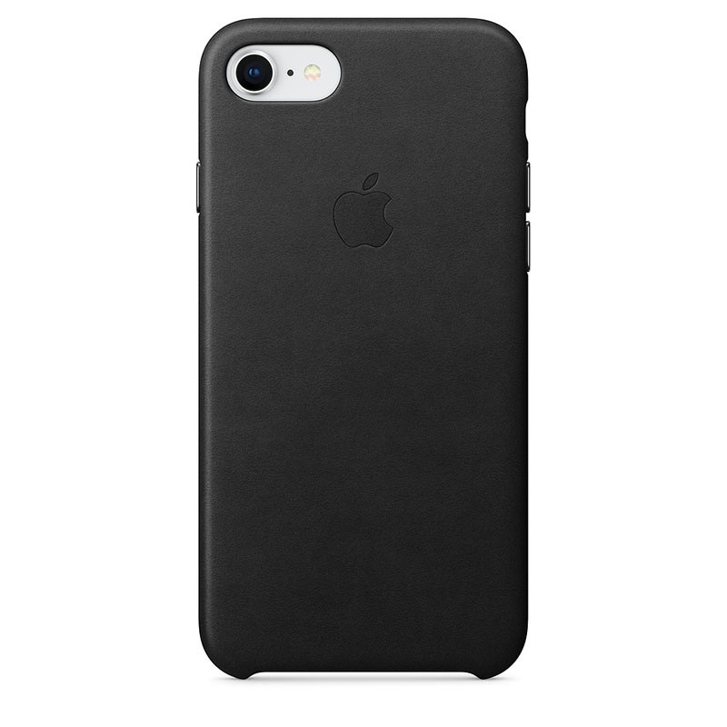 Capa de pele para iPhone 8 e iPhone 7 em cor Preto