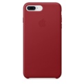 Capa de pele para iPhone 8 Plus e iPhone 7 Plus em cor Vermelho - Item