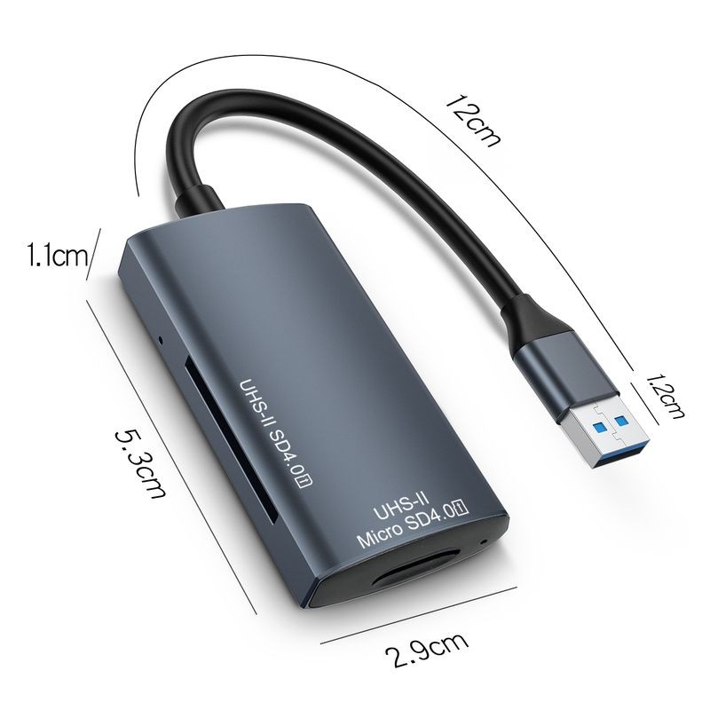 Lector de Tarjetas 4.0 - LS130 Conexión USB Tipo A Ranuras SD y Micro SD Gris - Ítem4