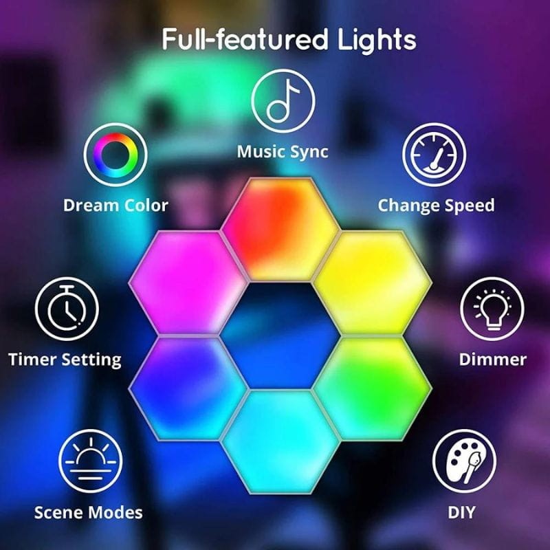 Quamtum LED Hexagonal Wifi - Ítem3