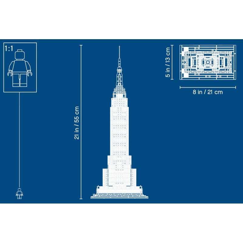 LEGO Architecture Empire State Building 21046 Set - Item3