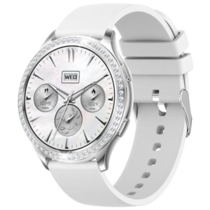LEMFO AK53 Prata Bracelete Silicone - Smartwatch