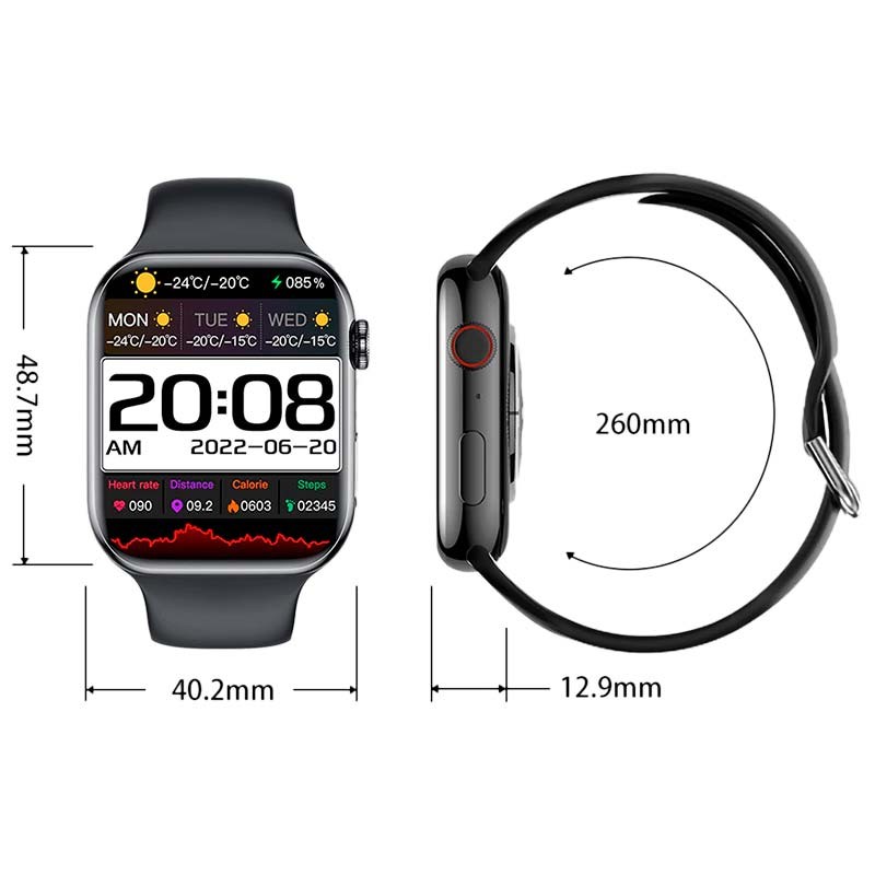 Montre Connectée LEMFO DM10 Noir - Ítem4