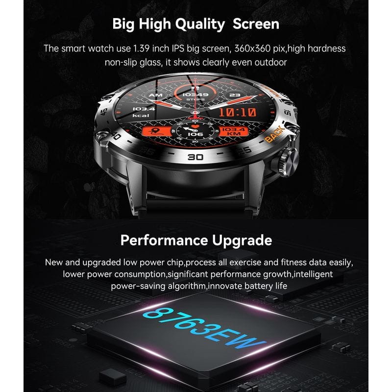 LEMFO K52 Noir - Montre intelligente - Ítem2