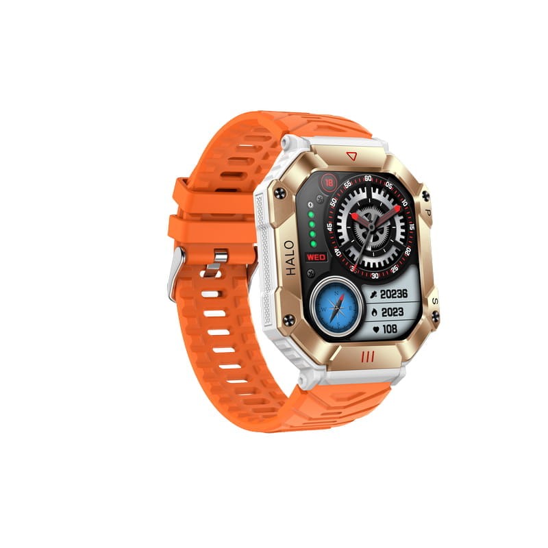 LEMFO KR80 Dorado con Correa Silicona Naranja - Reloj inteligente - Ítem2