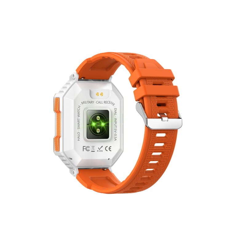 LEMFO KR80 Dorado con Correa Silicona Naranja - Reloj inteligente - Ítem3