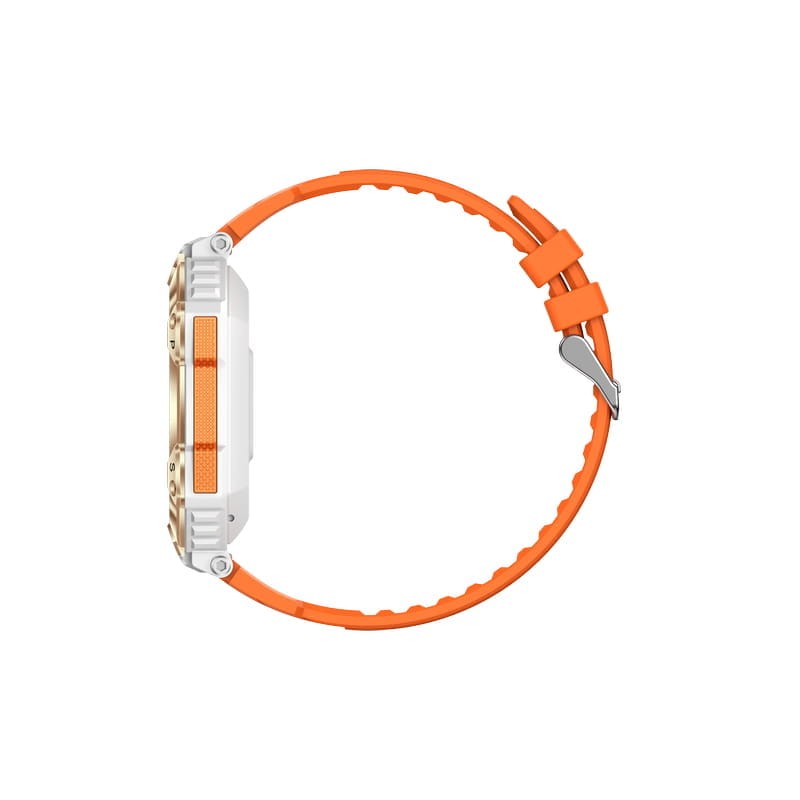 LEMFO KR80 Dourado com Pulseira de Silicone Laranja - Relógio inteligente - Item4