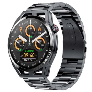 Relógio inteligente LEMFO LF31 com Pulseira Metálica Preta