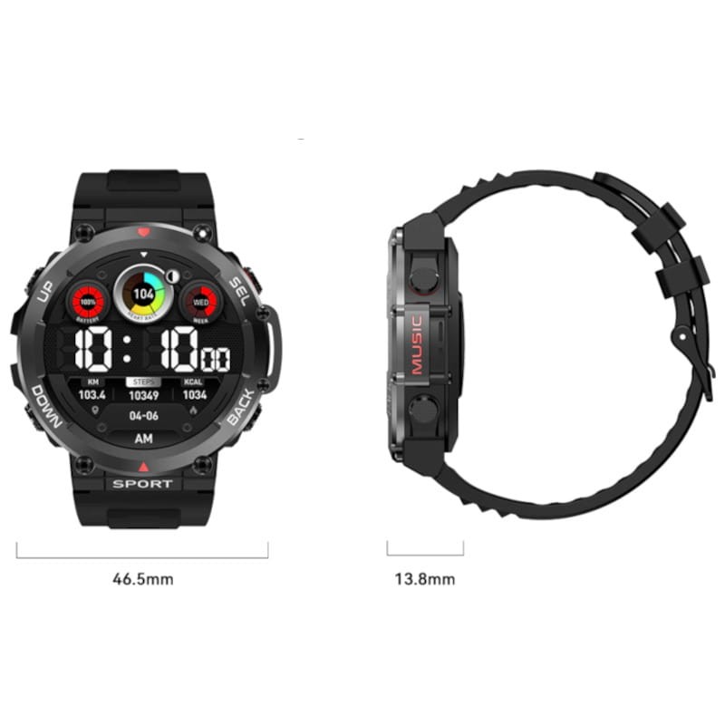 LEMFO LF33 Noir avec Bracelet Noir - Montre Intelligente - Ítem10