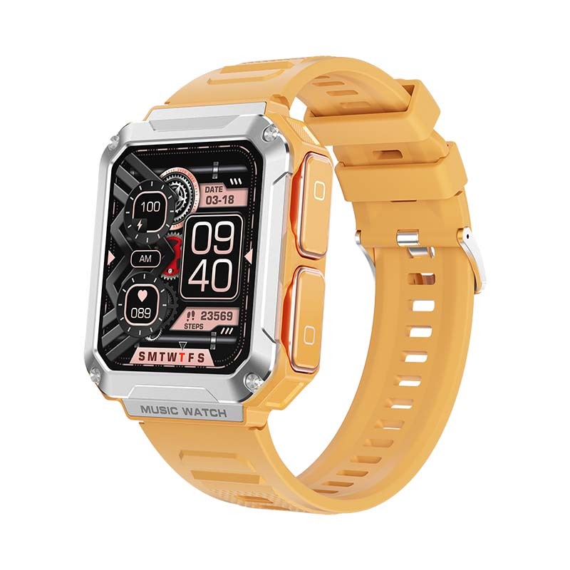 LEMFO T93 Jaune - Smartwatch avec écouteurs TWS - Ítem1