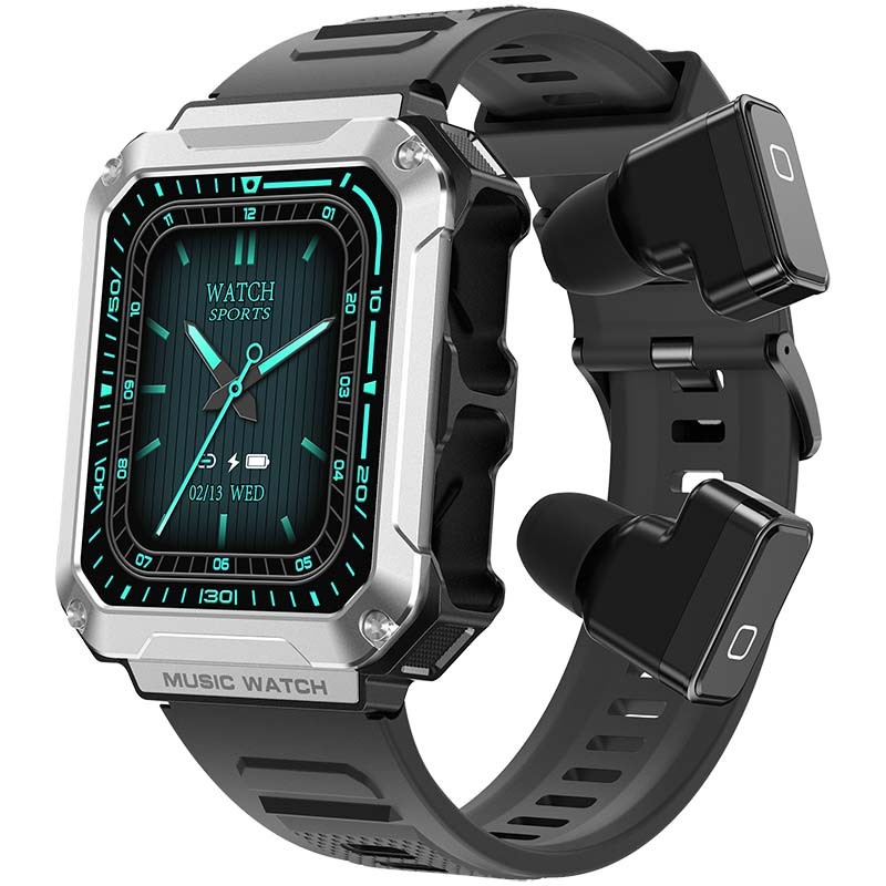 LEMFO T93 Silver - Smartwatch avec écouteurs TWS - Ítem