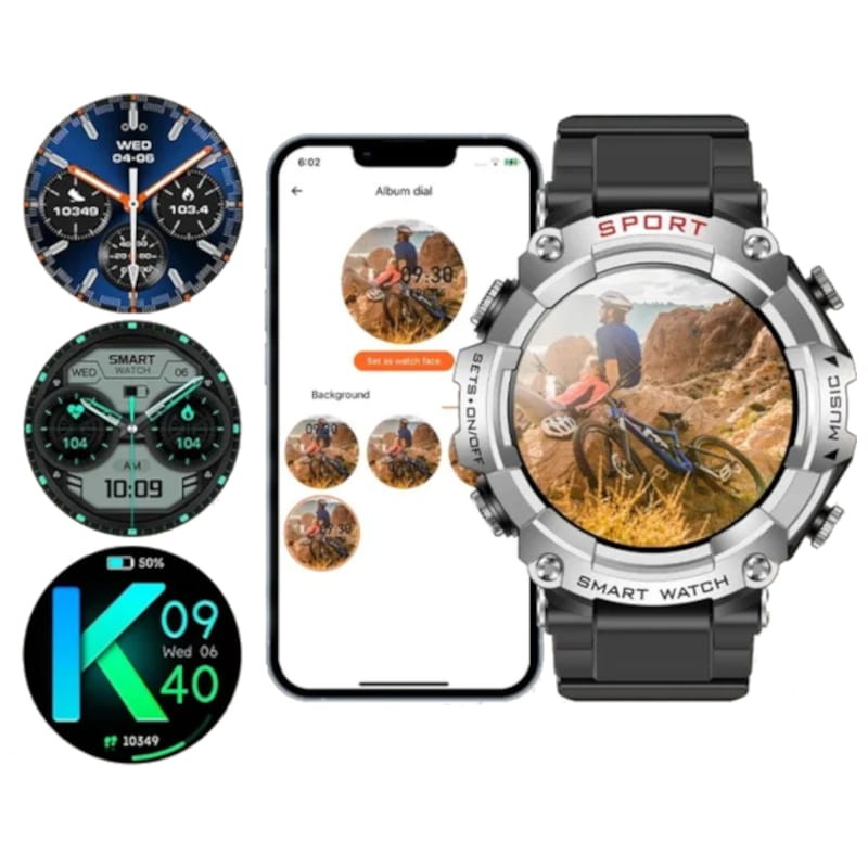 LEMFO T96 Prateado - Smartwatch - Item1